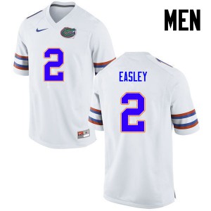 Men Florida Gators #2 Dominique Easley College Football White 780924-127