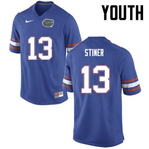 Youth Florida Gators #13 Donovan Stiner College Football Blue 821325-883