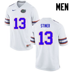 Men Florida Gators #13 Donovan Stiner College Football White 311016-658