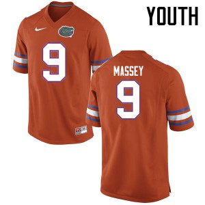 Youth Florida Gators #9 Dre Massey College Football Jerseys Orange 355320-656