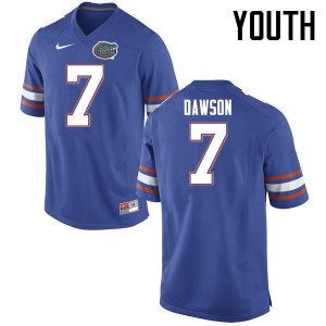 Youth Florida Gators #7 Duke Dawson College Football Jerseys Blue 655746-177