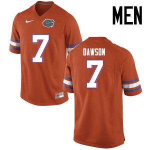 Men Florida Gators #7 Duke Dawson College Football Jerseys Orange 161474-593