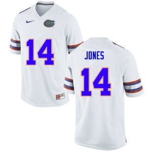 Men #14 Emory Jones Florida Gators College Football Jerseys White 746528-214