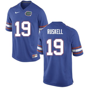 Men #19 Jack Ruskell Florida Gators College Football Jerseys Blue 482906-430