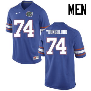 Men Florida Gators #74 Jack Youngblood College Football Jerseys Blue 710445-122