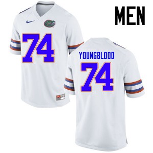 Men Florida Gators #74 Jack Youngblood College Football Jerseys White 175820-547