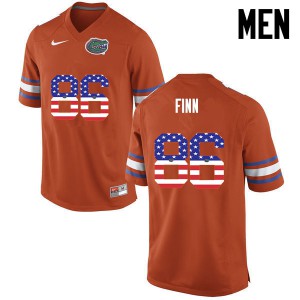 Men Florida Gators #86 Jacob Finn College Football USA Flag Fashion Orange 457402-211