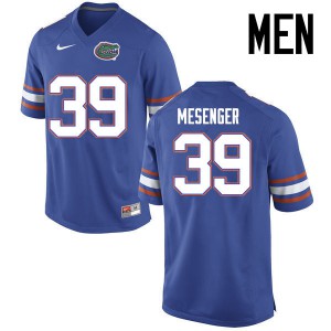 Men Florida Gators #39 Jacob Mesenger College Football Jerseys Blue 360077-654