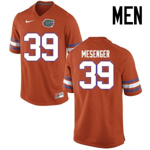 Men Florida Gators #39 Jacob Mesenger College Football Jerseys Orange 931752-284