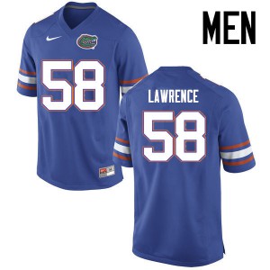 Men Florida Gators #58 Jahim Lawrence College Football Jerseys Blue 238163-704