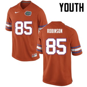 Youth Florida Gators #85 James Robinson College Football Orange 710710-603