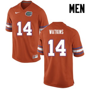Men Florida Gators #14 Jaylen Watkins College Football Orange 136990-359