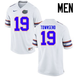 Men Florida Gators #19 Johnny Townsend College Football Jerseys White 271220-258