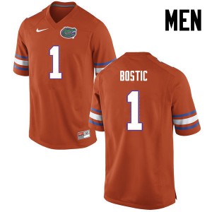 Men Florida Gators #1 Jonathan Bostic College Football Orange 889575-249