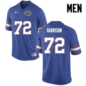 Men Florida Gators #72 Jonotthan Harrison College Football Blue 813316-773