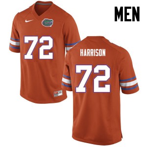 Men Florida Gators #72 Jonotthan Harrison College Football Orange 167151-284