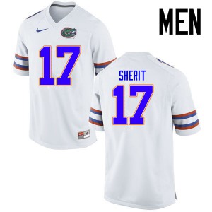 Men Florida Gators #17 Jordan Sherit College Football Jerseys White 243038-243