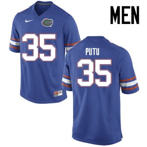 Men Florida Gators #35 Joseph Putu College Football Jerseys Blue 642025-592