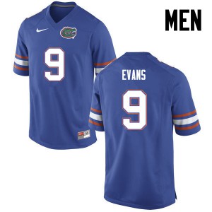 Men Florida Gators #9 Josh Evans College Football Blue 148449-850