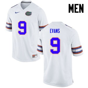 Men Florida Gators #9 Josh Evans College Football White 881093-987