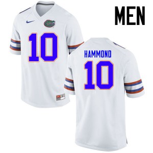Men Florida Gators #10 Josh Hammond College Football Jerseys White 531592-959