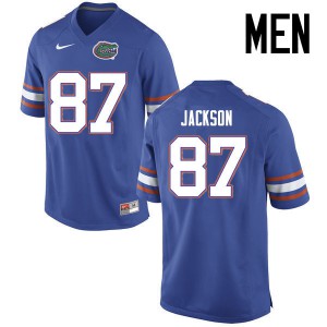 Men Florida Gators #87 Kalif Jackson College Football Jerseys Blue 927928-862