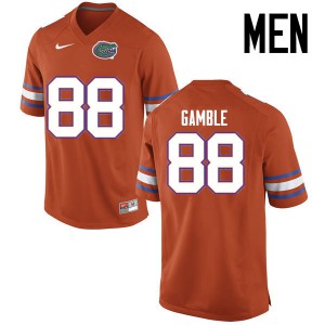Men Florida Gators #88 Kemore Gamble College Football Jerseys Orange 356785-990