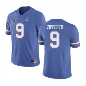 Jordan Brand Men #9 Keon Zipperer Florida Gators College Football Jerseys Blue 651901-222