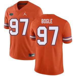 Jordan Brand Men #97 Khris Bogle Florida Gators College Football Jerseys Orange 867435-256