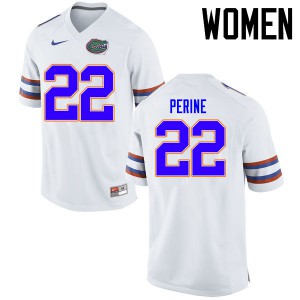 Women Florida Gators #22 Lamical Perine College Football Jerseys White 876348-285