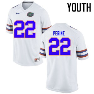 Youth Florida Gators #22 Lamical Perine College Football Jerseys White 143272-620