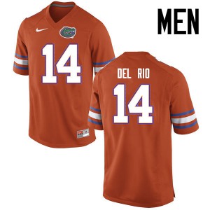 Men Florida Gators #14 Luke Del Rio College Football Jerseys Orange 721194-647