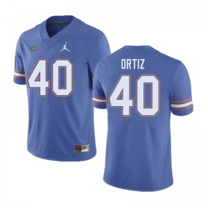 Jordan Brand Men #40 Marco Ortiz Florida Gators College Football Jerseys Blue 916796-190