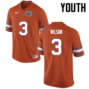 Youth Florida Gators #3 Marco Wilson College Football Orange 751064-892