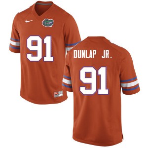 Men #91 Marlon Dunlap Jr. Florida Gators College Football Jerseys Orange 671841-948
