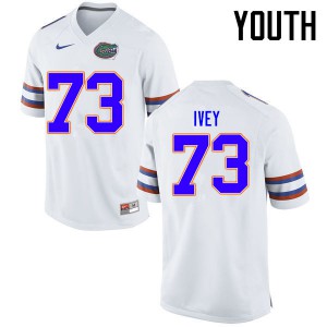 Youth Florida Gators #73 Martez Ivey College Football Jerseys White 260175-743