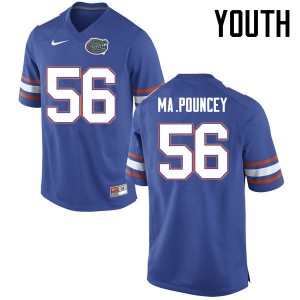 Youth Florida Gators #56 Maurkice Pouncey College Football Jerseys Blue 144608-150