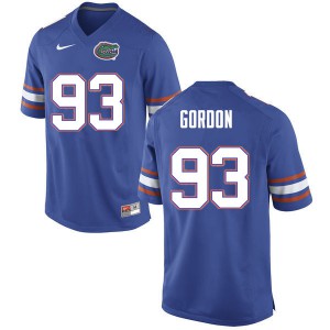 Men #93 Moses Gordon Florida Gators College Football Jerseys Blue 810543-523