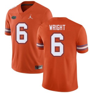 Jordan Brand Men #6 Nay'Quan Wright Florida Gators College Football Jerseys Orange 798382-696
