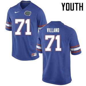 Youth Florida Gators #71 Nick Villano College Football Jerseys Blue 797038-472