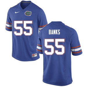 Men #55 Noah Banks Florida Gators College Football Jerseys Blue 734566-360