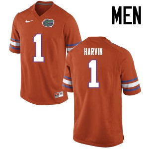 Men Florida Gators #1 Percy Harvin College Football Jerseys Orange 798418-517