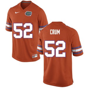 Men #52 Quaylin Crum Florida Gators College Football Jerseys Orange 115229-786