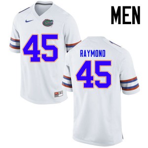 Men Florida Gators #45 R.J. Raymond College Football Jerseys White 358540-517