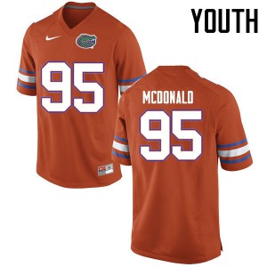 Youth Florida Gators #95 Ray McDonald College Football Jerseys Orange 434058-724
