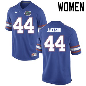 Women Florida Gators #44 Rayshad Jackson College Football Jerseys Blue 501152-183