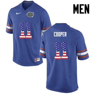 Men Florida Gators #11 Riley Cooper College Football USA Flag Fashion Blue 774157-123