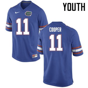Youth Florida Gators #11 Riley Cooper College Football Jerseys Blue 996742-761