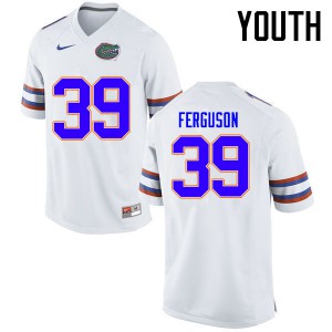 Youth Florida Gators #39 Ryan Ferguson College Football Jerseys White 257942-518