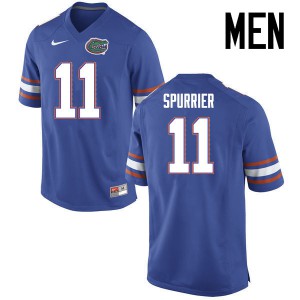 Men Florida Gators #11 Steve Spurrier College Football Jerseys Blue 599470-801